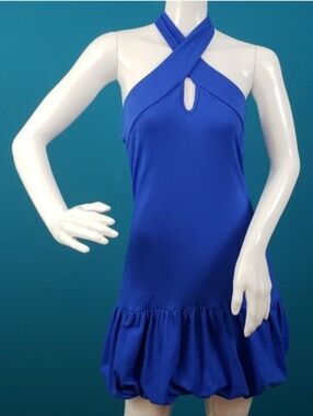 🆕️ 🌴 ASOS Retro Halter Mini Dress w/ Bubble Hem // (NWT)